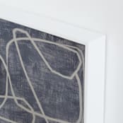 "Squiggles" - Art Print in Blue Grey by Camille Pietrow - Frame Close-up