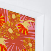 "Electric Bloom" - Art Print in Paprika by Deborah Velasquez - Frame Close-up
