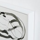 "Forward Inking" - Art Print in Charcoal by Melanie Severin - Frame Close-up