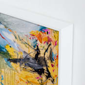 "Perpetual State: 7" - Art Print in Canary by LaDara McKinnon - Frame Close-up