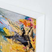 "Perpetual State: 7" - Art Print in Canary by LaDara McKinnon - Frame Close-up