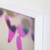 "Finding My Way" - Art Print in Bold Pink by Alicia Schultz - Frame Close-up