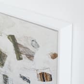"Woolen" - Art Print in Olive by Jennifer Daily - Frame Close-up