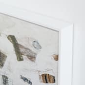 "Woolen" - Art Print in Olive by Jennifer Daily - Frame Close-up