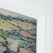 "Color Fields" - Art Print in Vineyard by Alysia Quisenberry - Frame Close-up