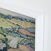 "Color Fields" - Art Print in Vineyard by Alysia Quisenberry - Frame Close-up