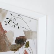 "Meet Me There" - Art Print in Blush Pink by Sarah McInroe - Frame Close-up