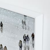 "Melancolia" - Art Print in Pale blue by Lulaloo - Frame Close-up
