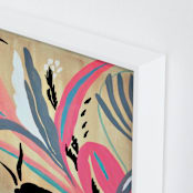 "Pink foliage" - Art Print in bright pink by FERNANDA MARTINEZ - Frame Close-up