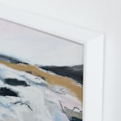 "Seafaring" - Art Print in sea mist blue by Shawnee Mills - Frame Close-up