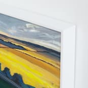 "Amber Fields" - Art Print in Amber by Holly Whitcomb - Frame Close-up