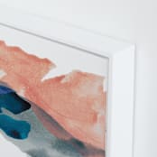 "Morning River" - Art Print in Blush Pink by Lauren Adams - Frame Close-up