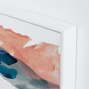 "Morning River" - Art Print in Blush Pink by Lauren Adams - Frame Close-up
