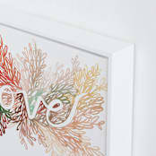 "Love" - Art Print in Blush by Kelly Ventura - Frame Close-up