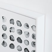 "Calculation" - Art Print in Black and White by Stephanie Nowotarski - Frame Close-up