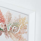 "Love" - Art Print in Blush by Kelly Ventura - Frame Close-up