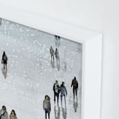 "Melancolia" - Art Print in Pale blue by Lulaloo - Frame Close-up