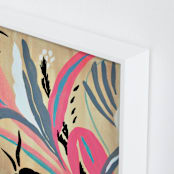 "Pink foliage" - Art Print in bright pink by FERNANDA MARTINEZ - Frame Close-up