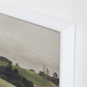 "Peaceful Vines" - Art Print in warm sky by Amanda Phelps - Frame Close-up
