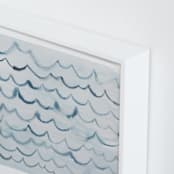 "waves" - Art Print in pool blue by Kelly Witmer - Frame Close-up