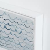 "waves" - Art Print in pool blue by Kelly Witmer - Frame Close-up