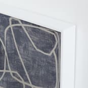 "Squiggles" - Art Print in Blue Grey by Camille Pietrow - Frame Close-up