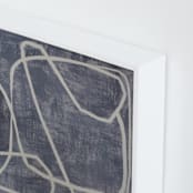 "Squiggles" - Art Print in Blue Grey by Camille Pietrow - Frame Close-up