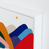 "Indeed, They Are" - Art Print in Rainbow by Allison Filice - Frame Close-up
