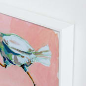 "Chicken Run" - Art Print in blossom by Betty Hatchett - Frame Close-up