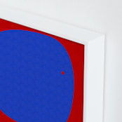 "Organics_5_1_A" - Art Print in Crimson by Alain Castoriano - Frame Close-up