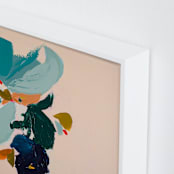 "Spring Botanical Series #3" - Art Print in Peach by Caryn Owen - Frame Close-up