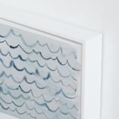 "waves" - Art Print in pool blue by Kelly Witmer - Frame Close-up