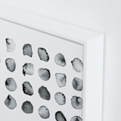 "Calculation" - Art Print in Black and White by Stephanie Nowotarski - Frame Close-up