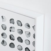 "Calculation" - Art Print in Black and White by Stephanie Nowotarski - Frame Close-up