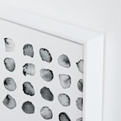 "Calculation" - Art Print in Black and White by Stephanie Nowotarski - Frame Close-up