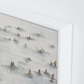 "on the beach" - Art Print in Beige Blue by Lulaloo - Frame Close-up