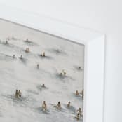 "on the beach" - Art Print in Beige Blue by Lulaloo - Frame Close-up