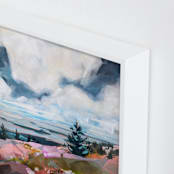 "Take a Break" - Art Print in White by Jess Franks - Frame Close-up