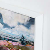 "Take a Break" - Art Print in White by Jess Franks - Frame Close-up