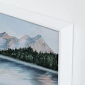 "Unshaken" - Art Print in Steel Blue by Laura Morris - Frame Close-up