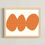 "Yoruba-7-01" - Art Print in earthy colors by Alain Castoriano - Framed