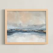 "This Golden Hour" - Art Print in Sand by Julia Contacessi - Framed