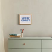 "Coast Vibes III" - Art Print in Coastal Blue by Itsy Belle Studio - In a Room