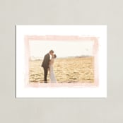 "Mod Dot Watercolor Frame" - Framed Photo in Peach by Grace Kreinbrink - Unframed