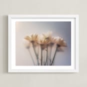 "Hazy Daisy" - Art Print in Lavender Violet by Aralyn Griesbach - Framed