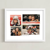 "4 Photo Collage" - Foil Framed Photo in Gold by Hooray Creative - Framed