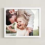 "The Big Picture: Father's Day Framed Photo" - Framed Photo in White by Minted - Framed