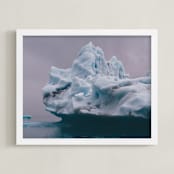"Jökulsárlón" - Art Print in Glacier by Kaitlin Rebesco - Framed