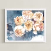 "Evans Blue" - Art Print in Evans Blue by XL - Framed