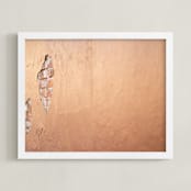"New and Old" - Art Print in Stucco by Sara Heilwagen - Framed
